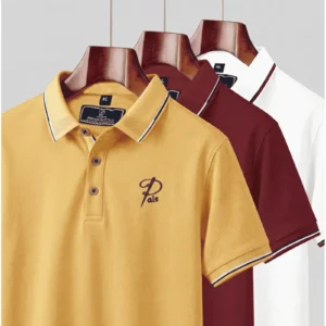 3 PCS Premium Quality Polo T-Shirt For Men